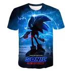 Sonic зубная щётка 3D принт футболка с персонажами из мультфильмов для мальчиков синий 3D с рисунком, для девочек, Новое поступление уличная Мужская одежда для взрослых смешные футболки с О-образным вырезом; Сезон лето