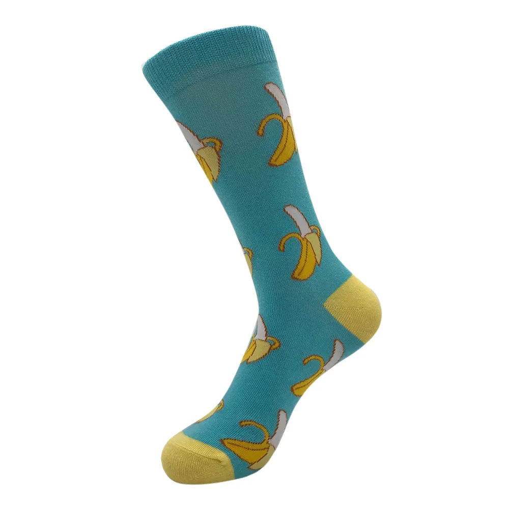 Унисекс носки с принтом Забавный Банан удобные мягкие повседневные хлопковые