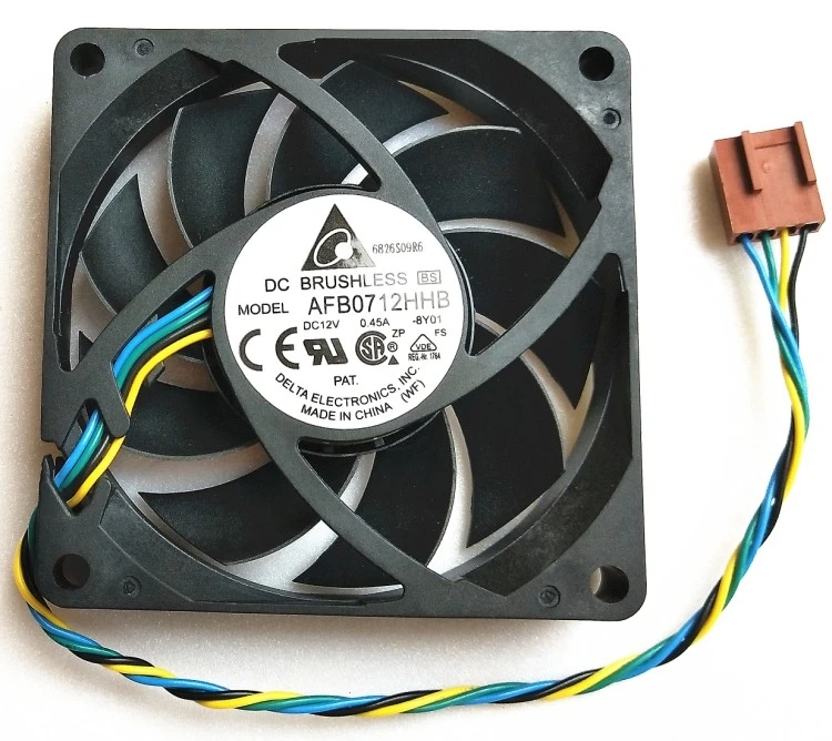 Delta Electronics AFB0712HHB 8Y01 Сервер охлаждающий вентилятор DC 12V 0.45A 70x70x15 мм 4 провод|Кулеры и