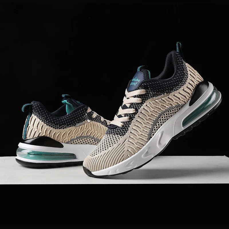 

High quality Classic Brand Fashion Men's Casual Shoes Lightweight mesh breathable air cushion sole casual sports men's sneakers