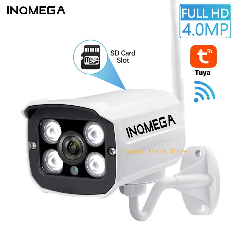 INQMEGA Tuya Wlan Камера открытый Wifi Full HD 1080P 2 4 канал Системы металлическая IP камера CCTV