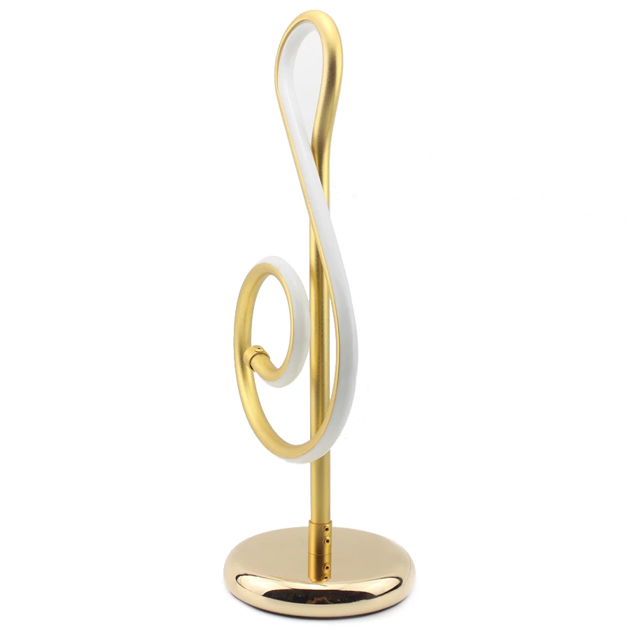 Евро Decro музыкальные ноты светильник ПА прикроватная спальня настольная Лампа