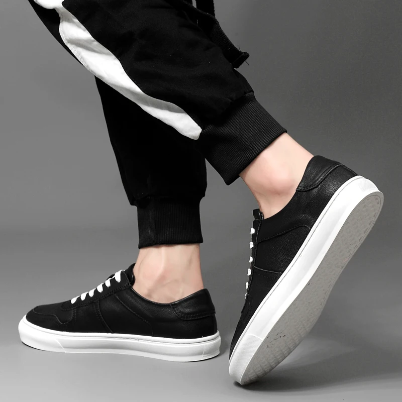 

Black Casual Shoes Casual Man Shoes Men Sneakers Fashion Light Breathable For Leather Zapatos Informales De Hombre Sneaker