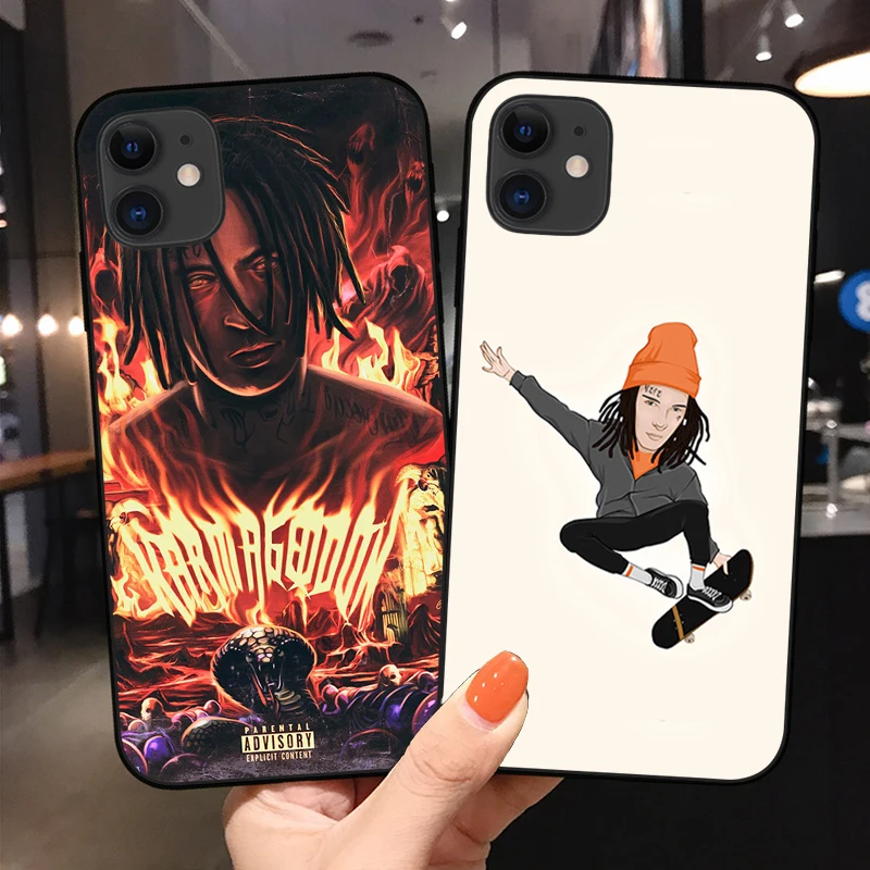 

Kizaru Rapper Russia Phone Cover For iPhone 11 12 13 Pro Max X XR XS Max 6 6S 7 8 Plus 13 Mini SE20 black Soft Silicone TPU Case