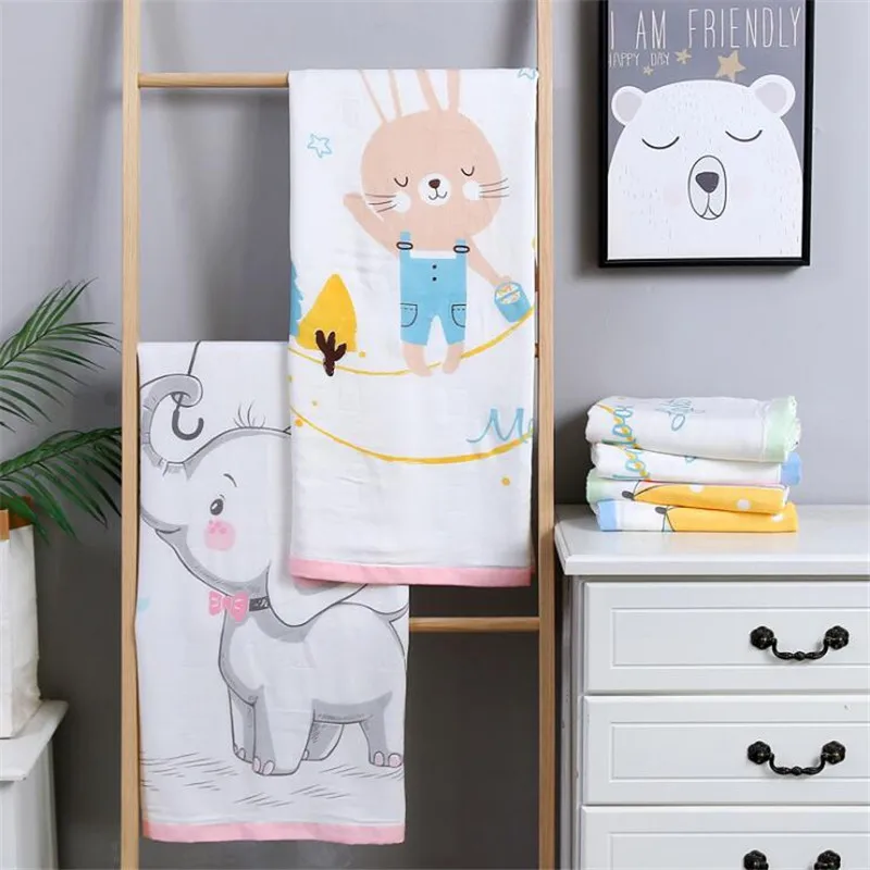 110*110 см трехслойное банное полотенце Пеленальное Одеяло детское постельное