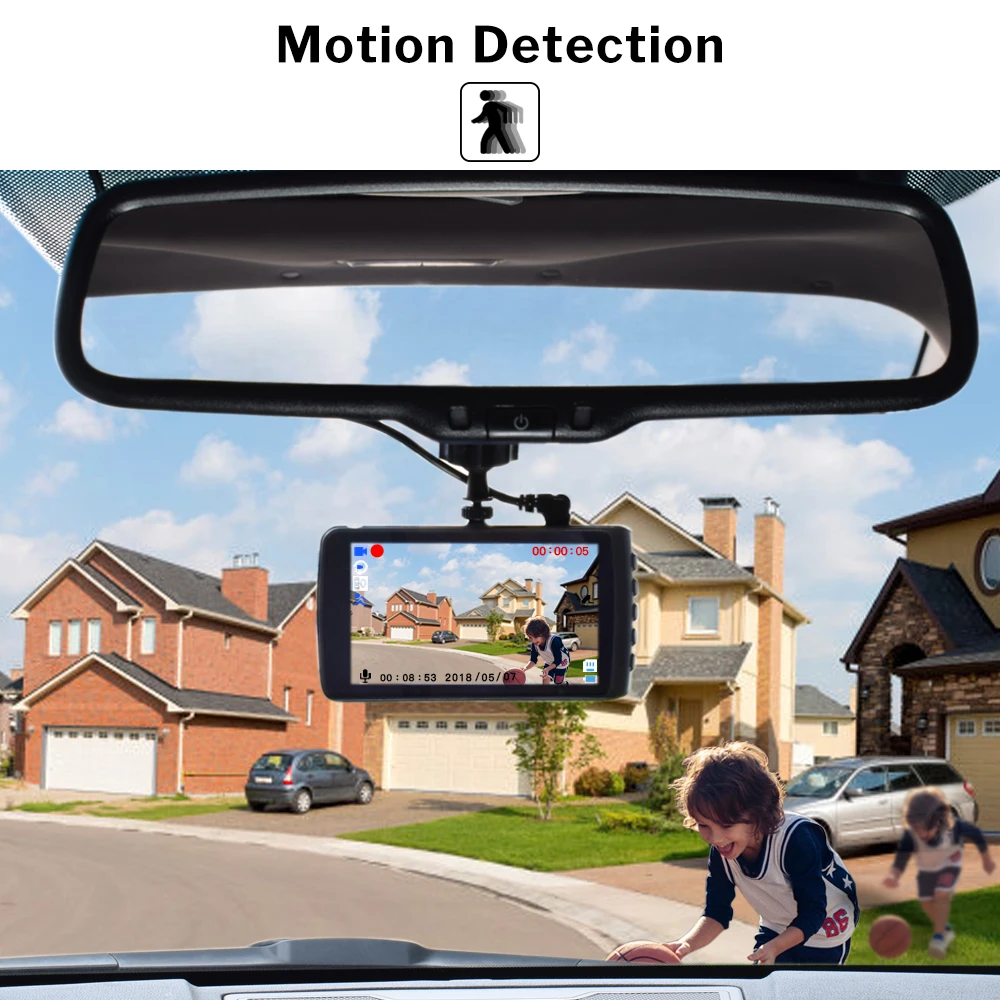 Deelife Dash Cam Видеорегистраторы для автомобилей Камера Full HD 1080 P-драйв видео Регистраторы регистратора Авто приборной панели 1296P двойная камера приборной панели черный видеорегистраторы коробка
