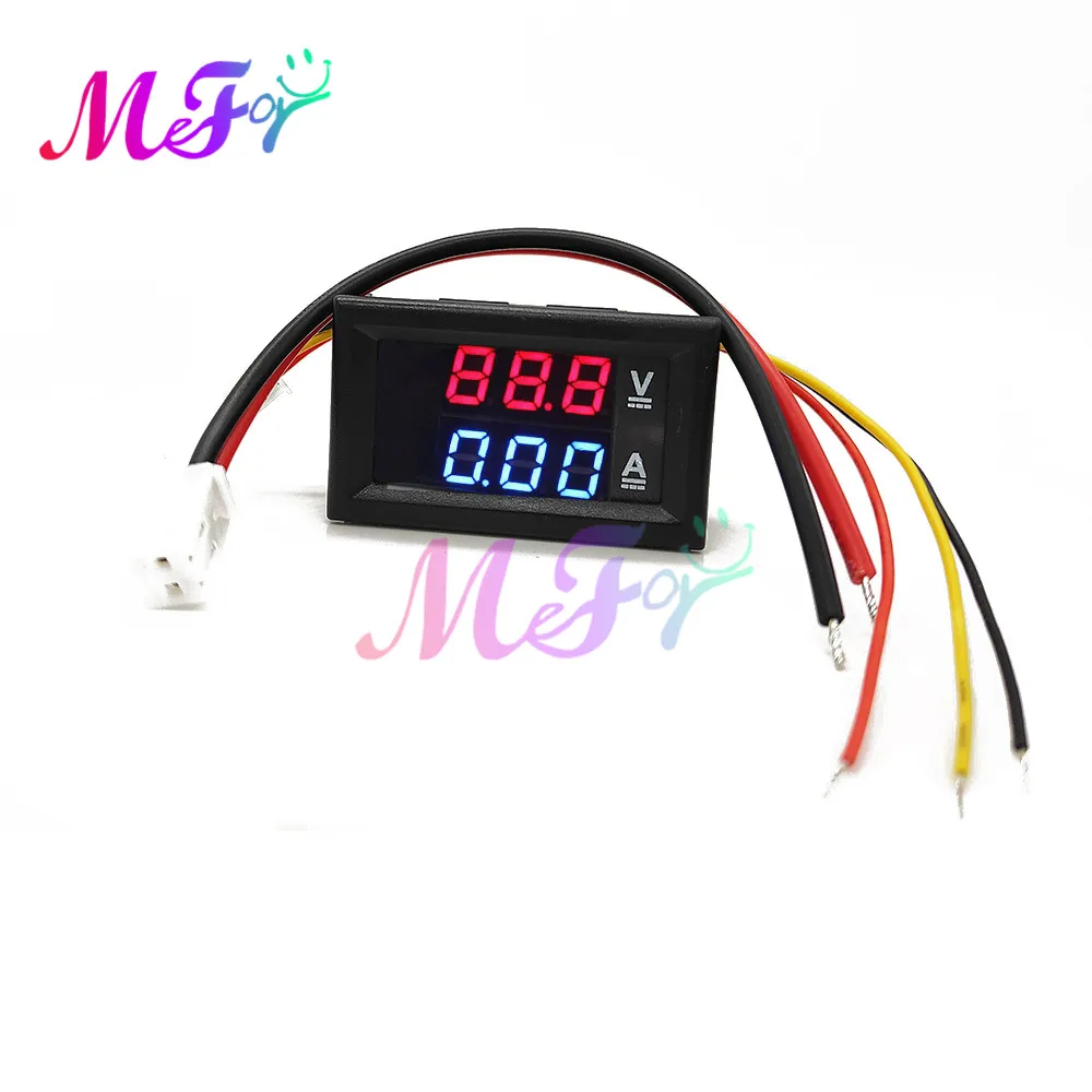 0 28 дюйма светодиодный цифровой вольтметр Амперметр постоянного тока автомобиля мотоцикла Напряжение