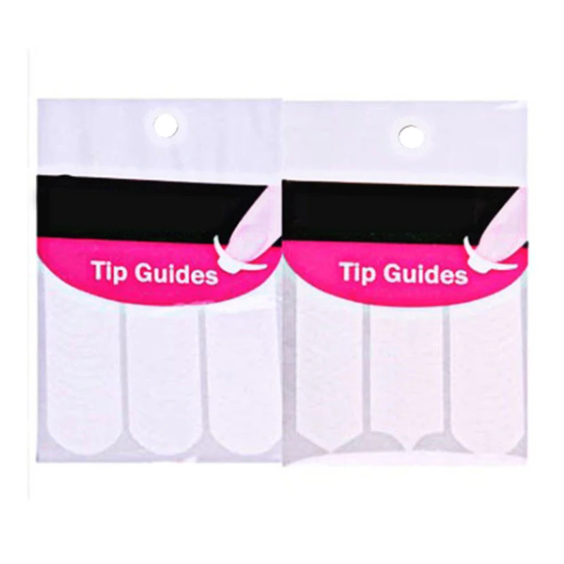 Новинка 1 упаковка наклейки для дизайна ногтей наконечники французский маникюр