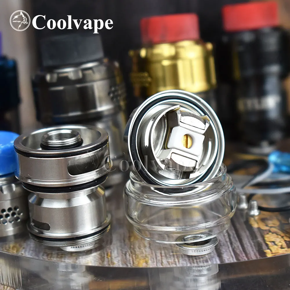coolvape Kylin M RTA Rebuildable Tank 3ml/4.5ml 24mm Atomizer Top airflow Large Build Deck Vaporizer vape | Электроника