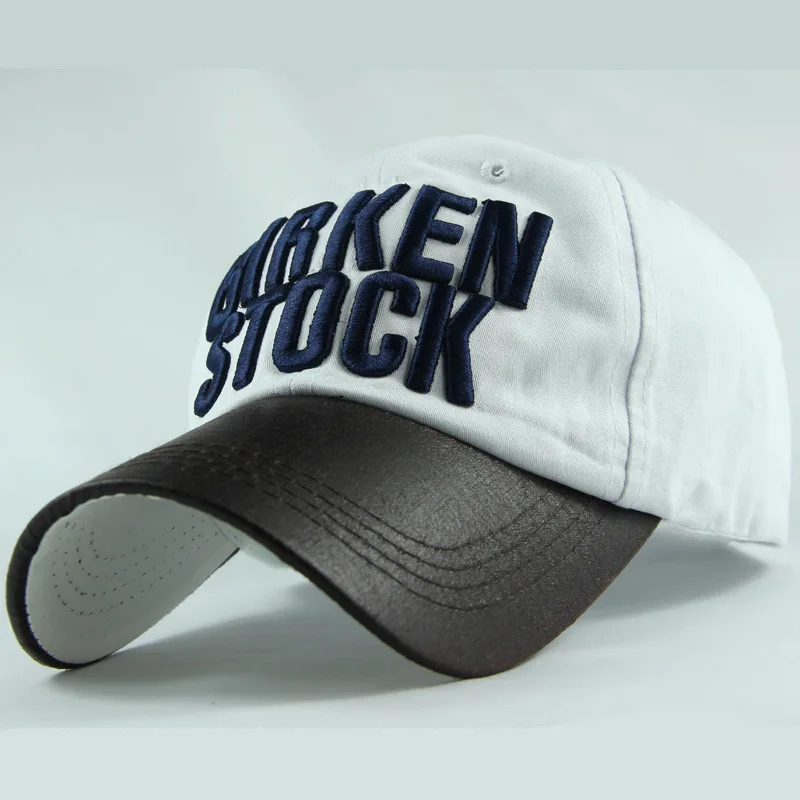 

Wholesale leather hat eaves baseball cap Korean letters lovers casual cap high quality hat