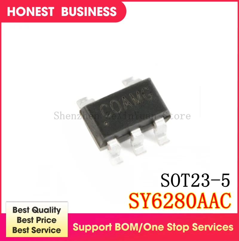 

50 шт./лот SY6280AAC SY6280 CO3GL SOT23-5 защитный ограничитель тока