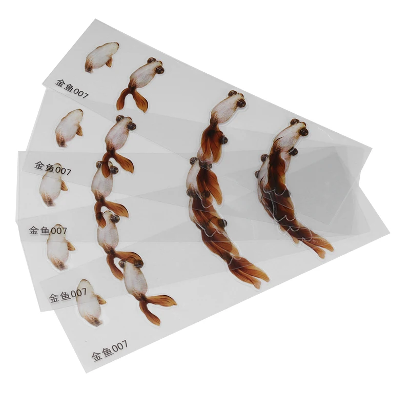 УФ Смола 3D наклейки золотые рыбки заполняют декоративные подходят силиконовые