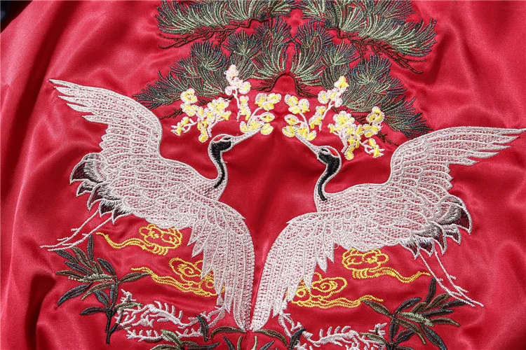 Японская куртка с вышивкой Yokosuka мужская и женская модная винтажная бейсбольная