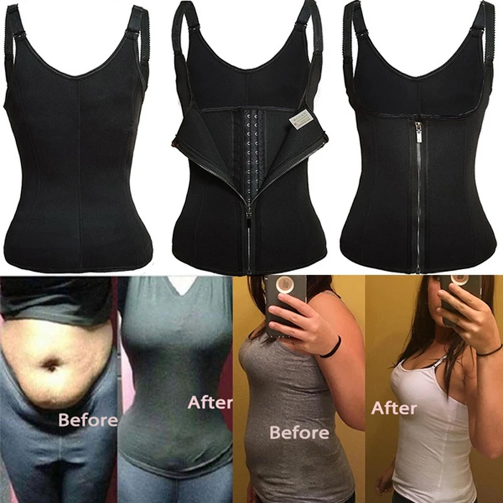 Women Neoprene Shaperwear Waist Traine Push Up Vest Tummy Belly Girdle Body Shaper Waist Cincher Corset Faja Slimming Belt