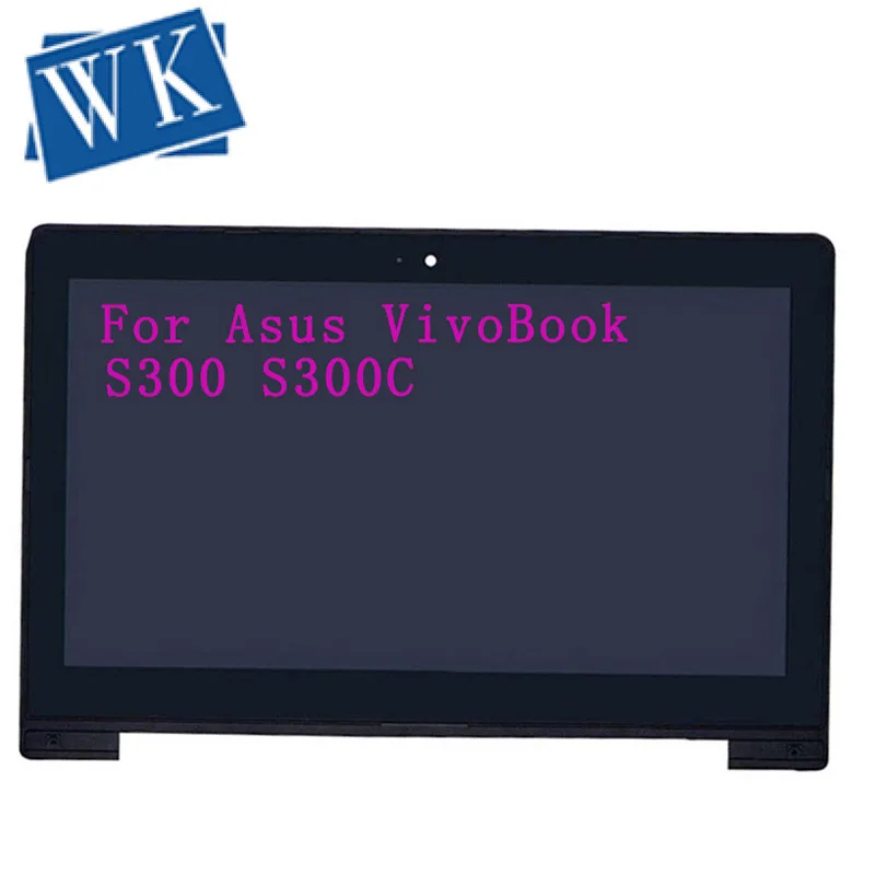 Экран 13 3 дюйма Сенсорная сборка LCD с дигитайзером и рамкой для Asus VivoBook S300 S300C S300CA