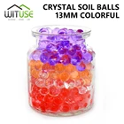 1000 шт 13 мм жемчужные Кристальные бусинки в форме почвы, волшебные шарики-желе для выращивания грязи, домашний декор, Аква-почва, оптовая продажа, отек воды