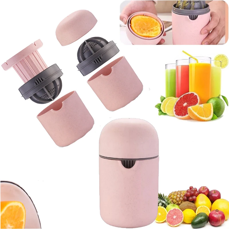 

Mini Manual Juicer Cup Portable With Funnel Juicer For Lemon Lime Grapefruit Durable Multifunction Fruit Juicer Kitchen Tools