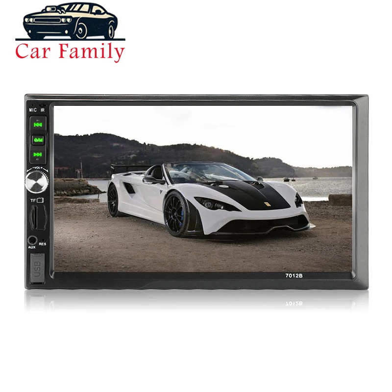 Авто Радио Bluetooth 2 din автомобильный радиоприемник 7012B Поддержка BT/FM/AUX IN/USB