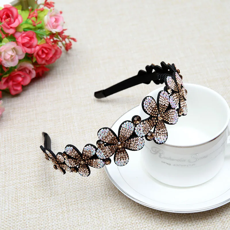 

Wholesale new ladies headband flower haar klem pinzas pelo mujer headdress fashion hair accessories gift fermagli per capelli
