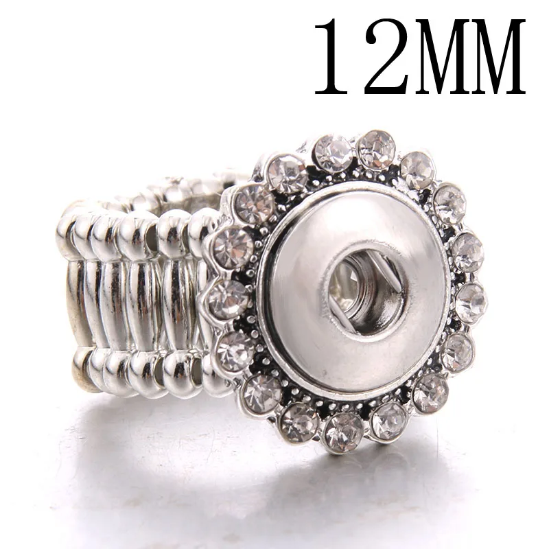 12mm-3 Новые ювелирные изделия клёпки со стразами кольцо 12 мм 18 мм DIY вечерние кольца пояс жизни кнопки кольца - Цвет основного камня: 12mm-3