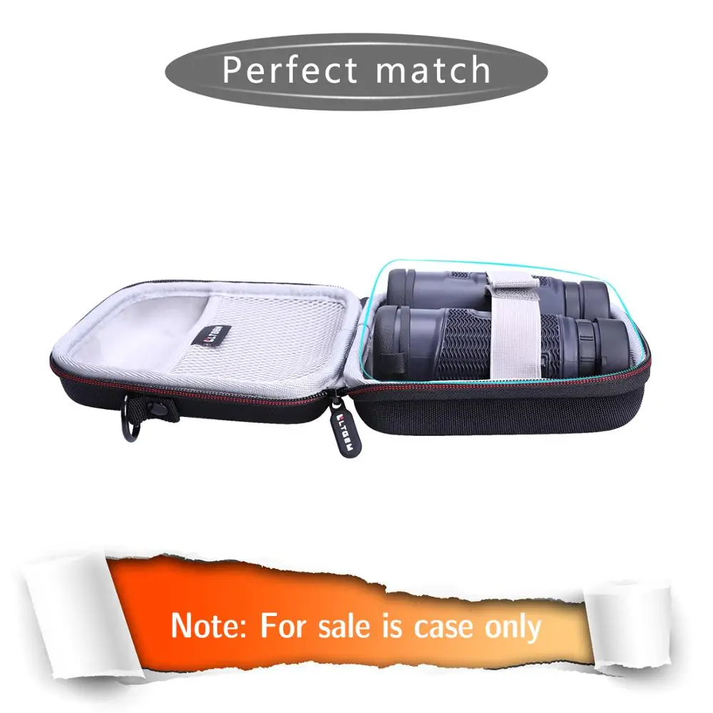 LTGEM EVA Hard Case for Bushnell H2O Waterproof Fogproof Roof Prism Binocular (10*42mm)