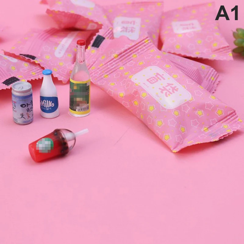 

10pcs Non-repetitive Miniature Food Play Blind Box Blind Bag Resin DIY Food