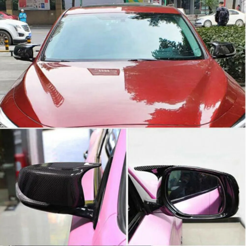 

(Left+Right) Cover SIDE Mirror 2014-2021 2pcs Accessories BLACK CAP Cap