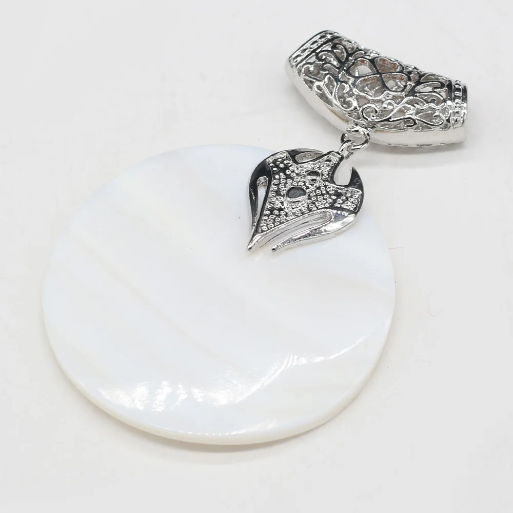 Модные натуральные белые кусочки перламутровой ракушки украшения для