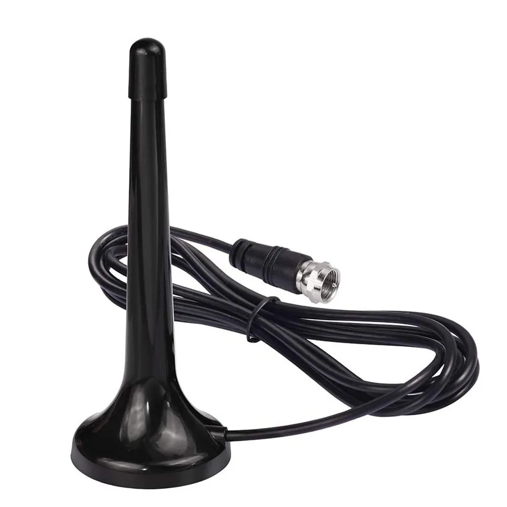 FM DAB Телескопическая комнатная антенна F разъем с кабелем 3 м плюс адаптерами 4