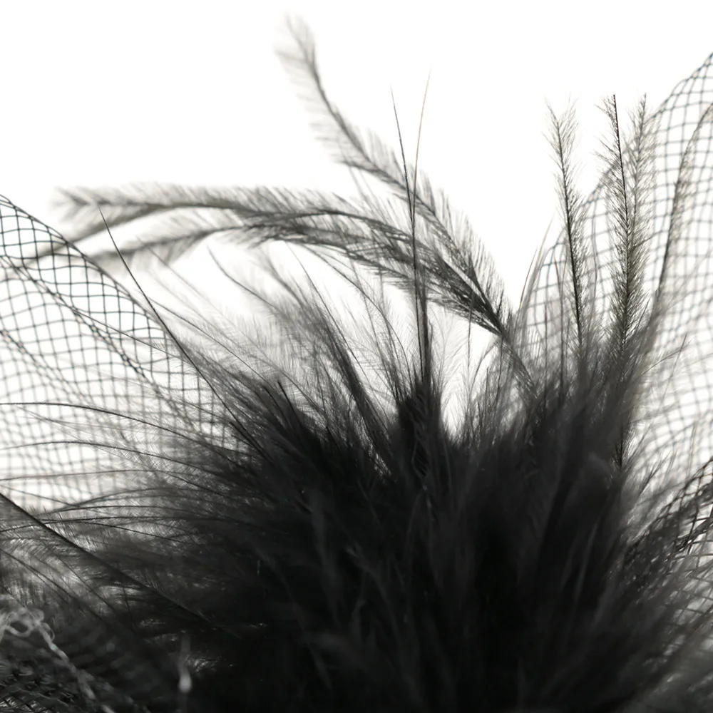 Шляпка женская Cambric модная винтажная Вуалетка Коктейльная шляпа с цветами