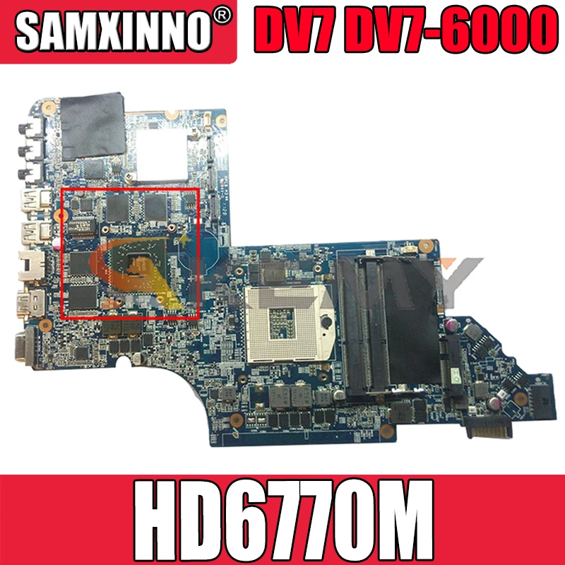 

Akemy 639391-001 665991-001 материнская плата для ноутбука HP Pavilion DV7 DV7-6000 Материнская плата ноутбука PGA989 GPU HD 6770 м испытание на Ok Быстрая доставка