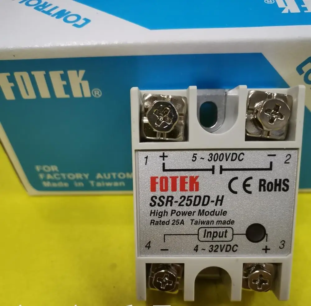SSR-25DD-H Новое оригинальное тайваньское твердотельное реле модуля FOTEK SCR