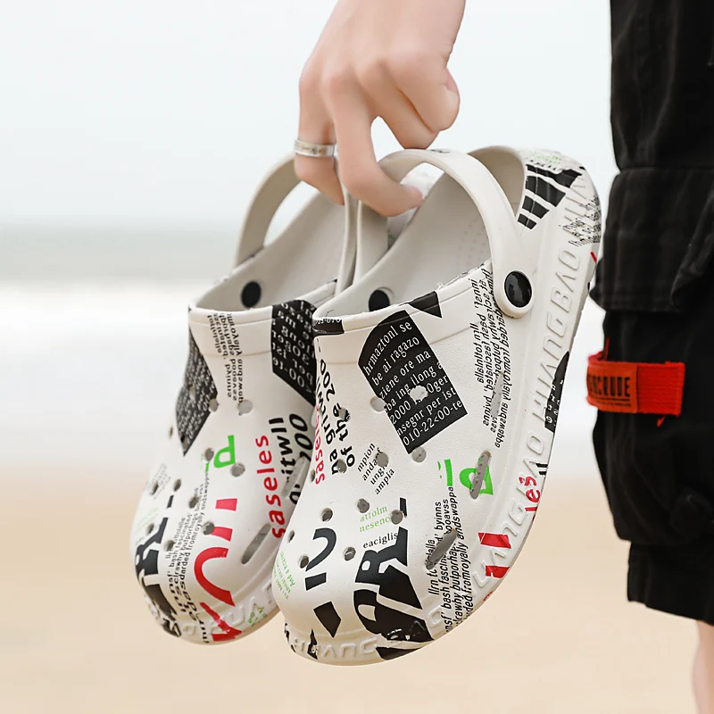 Оригинальные Классические слипоны садовые Туфли сабо мужские быстросохнущие