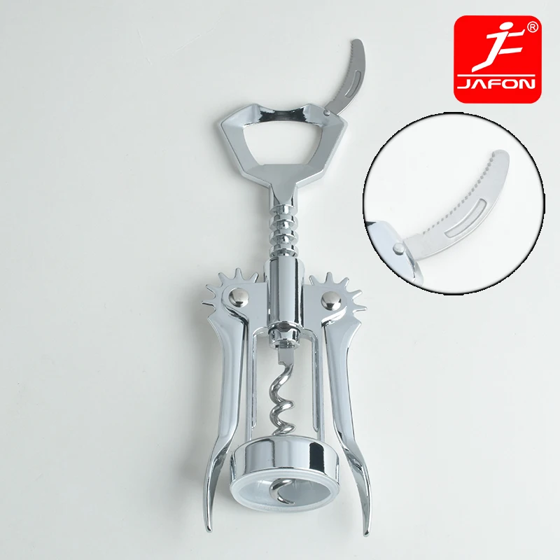 Оригинальный 3 в 1 Jafon штопор для вина с крыльями фольга резак и пивной нож пива