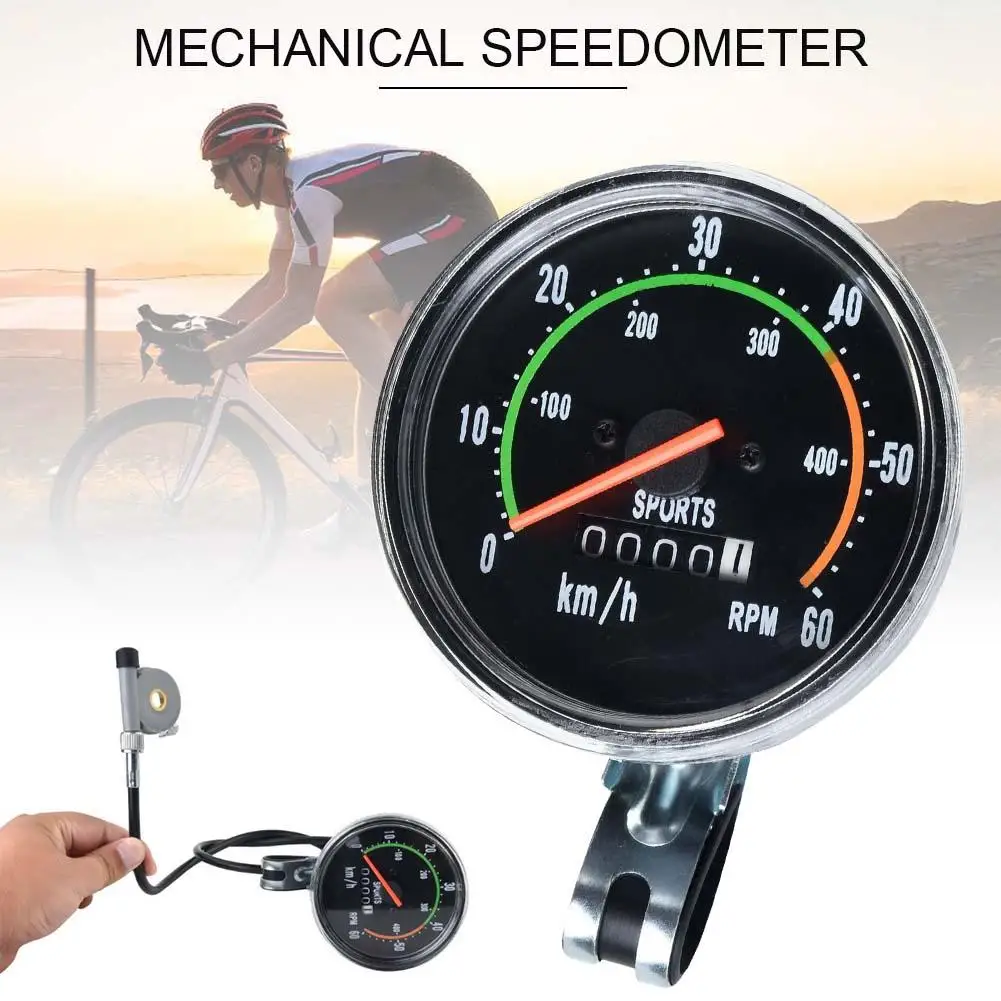 

Bicycle Stopwatch Mechanical Classic Retro Bike Speedometer Bike Wired Milometer for 26/28/29/27.5inch Bike Bicycle Accessories