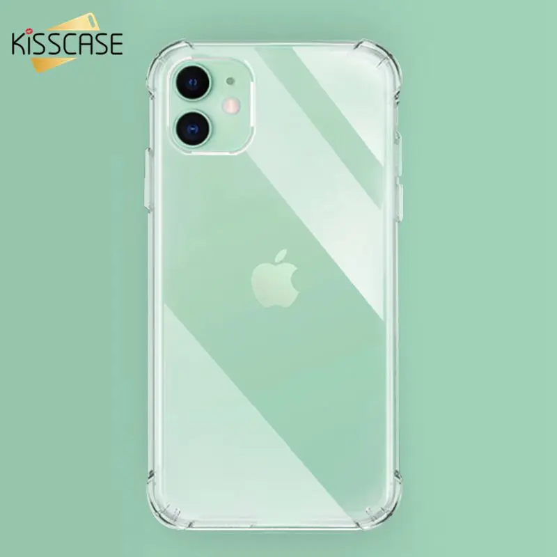 Прозрачный чехол для телефона KISSCASE для iPhone XR X XS MAX 7 8 6 6S Plus, мягкий силиконовый чехол для iPhone 11 Pro Max 5 5S SE, задняя крышка чехол на айфон 11 pro max чехол на айфон 7 xr x xs max 6 s 8