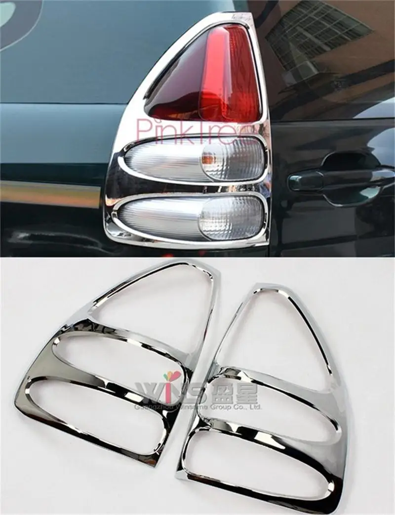 

For Toyota Land Cruiser 120 Prado J120 2003 2004 2005 2006 2007 2008 2009 Chrome Taillight Cover Car-styling Tuning Accessory