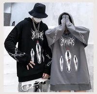 couple fleece hooded sweatshirt womens hoodie hip hop harajuku casual plus size loose pullover sweatshirt winter outwear