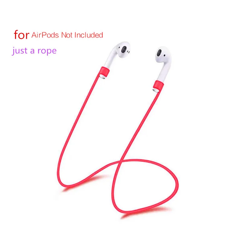 For Airpods Strap Цветной прочный силиконовый чехол для AirPods, защитный чехол для Apple Airpod, зарядный чехол, новинка, Прямая поставка - Цвет: For Airpods Strap