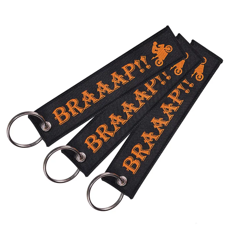 

MELIFE Climbing accessories black Key Chain Safety Tag Embroidery Pilot KeyChains for Aviation Gifts Sport Tag Label 3 PCS/LOT