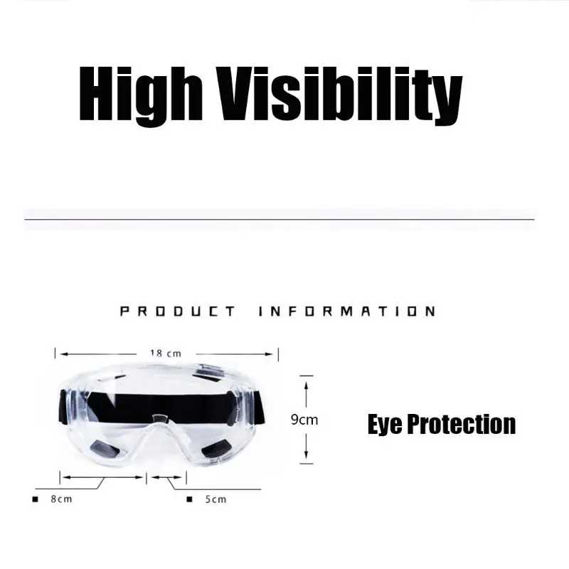 

Safety Goggles Protective Glasses Eye Protection Anti-Splash Transparent Lens