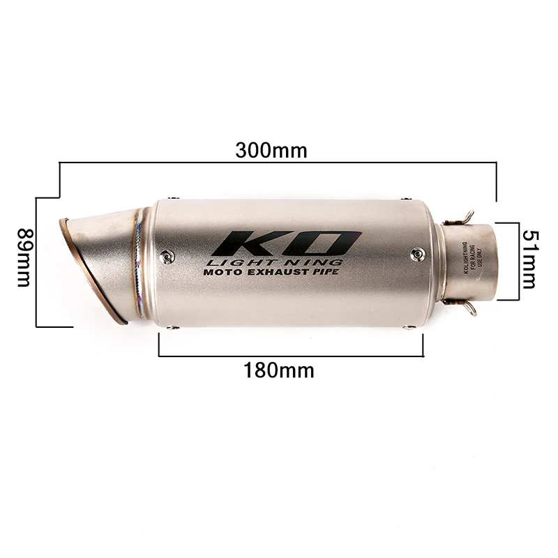 

Slip Motorcyle System Exhaust Pipe For Honda CBR300R CB300F CB300R Exhaust Baffle Muffler Tip Connecting Mid Link Tube DB Kiler