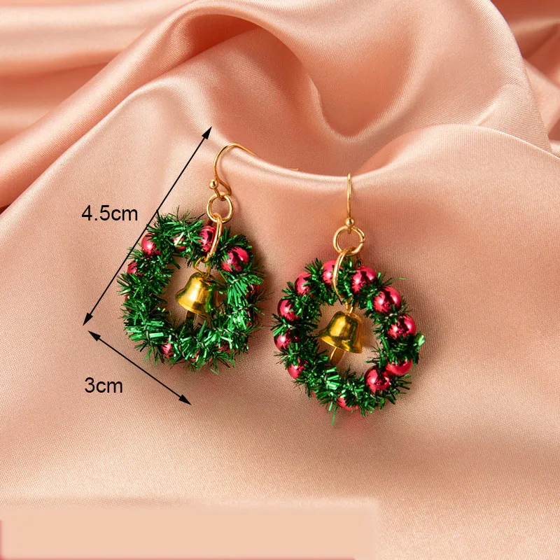 

New Christmas Earrings Crystal Snowman Jewelry Christmas Tree Stud Earring For Women Creative Party Accessories Girl Gifts