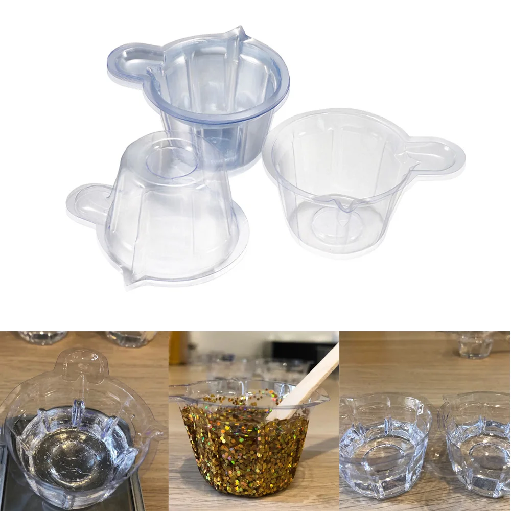 

20-150Pcs 40ML Plastic Disposable Cups Dispenser For DIY Silicone Molds Epoxy Resin Molds Jewelry Making Handmade Tools Supplies