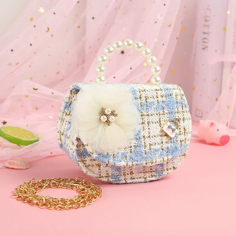 

Kids Purses and Handbags Mini Crossbody 2021 Cute Girls Coin Pouch Messenger Bag Baby Girl Party Pearl Purse Hand Bags Gift