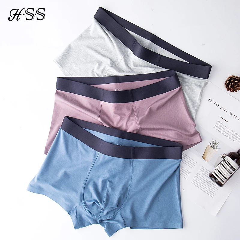 HSS бренд 3 шт Боксеры Нижнее белье Мужские боксеры из модала Трусы Дышащие Шорты
