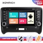 Авторадио 2 Din Android 9,0 автомобильный DVD GPS навигатор для AUDI TT MK2 8J 2006 2007 2008 2009 2010 2011 Мультимедиа 4 Гб 64 ГБ