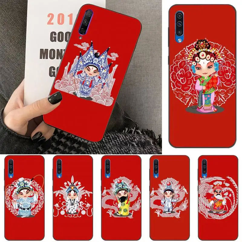 

Chinese Peking Opera Cartoon Phone Case For Xiaomi Mi 10 5 6 A2 A2lite A1 9 9SE 8Lite 8explorer Pocophone F1 Fundas Cove