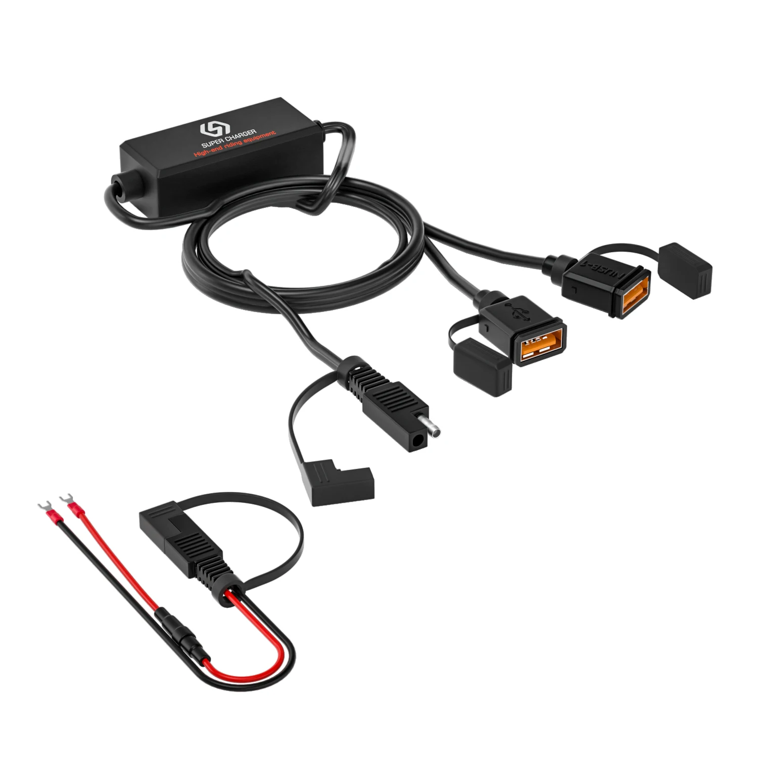 Мотоцикл USB быстрое зарядное устройство SAE к адаптеру быстроразъемный штекер