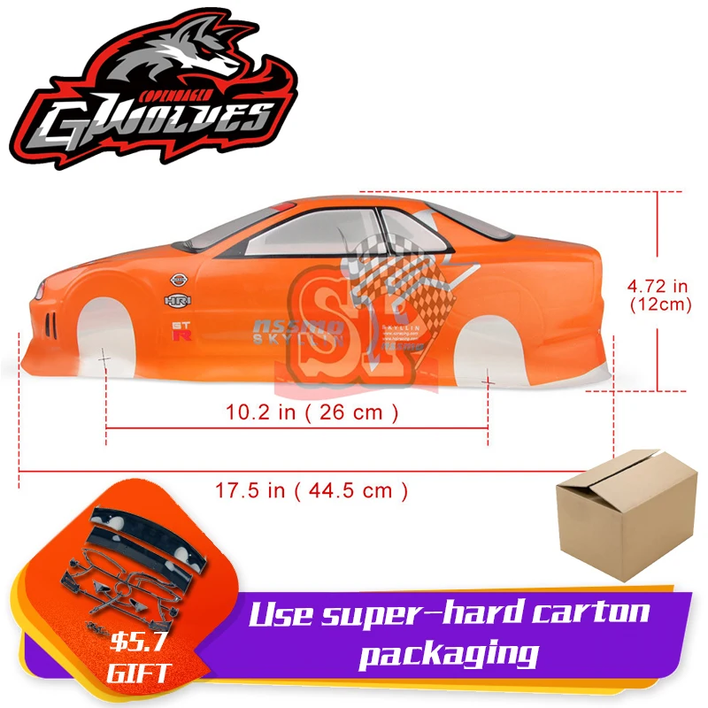 37 видов 1/10 RC автомобиль 195/190 мм ПВХ Окрашенный корпус с хвостом для 1:10 RC хобби гоночный Дрифт автомобиль hsp yokomo hpi ZD TAMIYA